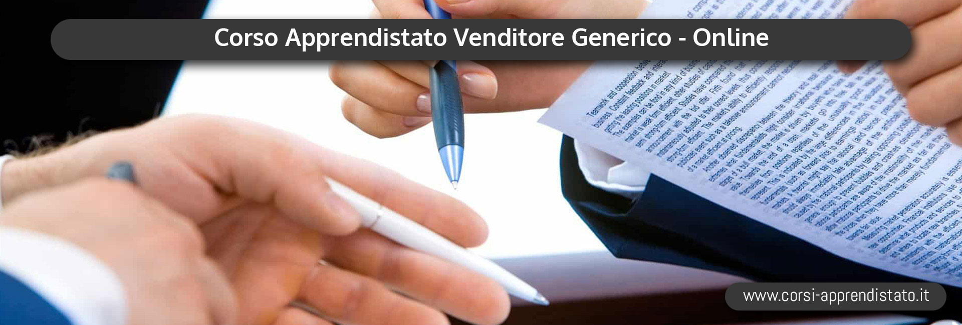 Apprendistato Venditore Generico